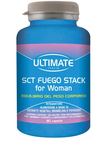 Ultimate sct fuego stack for woman - integratore per il controllo del peso - 80 capsule