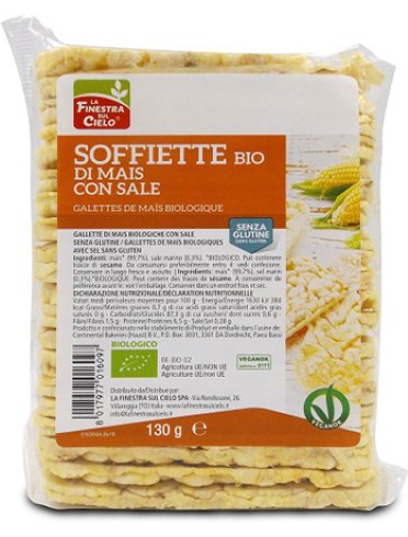 Soffiette di mais con sale bio 130 g