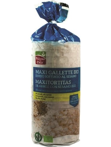 Maxigallette di riso al sesamo bio 200 g