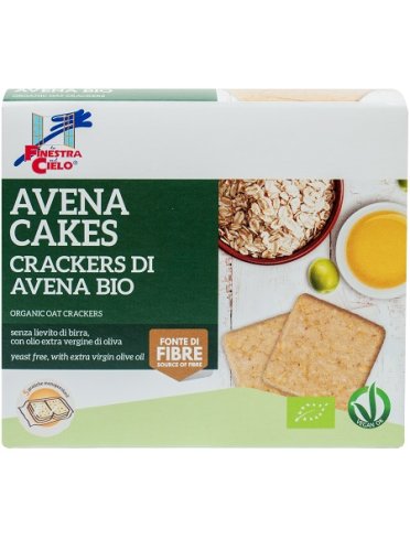 Fsc avenacakes crackers di avena bio vegan senza lievito dibirra con olio extravergine di oliva 250 g