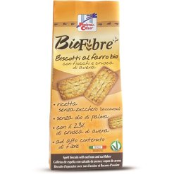 FSC BIOFIBRE+ BISCOTTI AL FARRO CON FIOCCHI E CRUSCA D'AVENABIO VEGAN SENZA LATTE E AD ALTO CONTENUTO DI FIBRE CON OLIODI GIRASOLE E SENZA OLIO DI PALMA 250 G