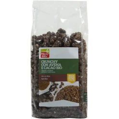 FSC CRUNCHY CON AVENA E CACAO BIO AD ALTO CONTENUTO DI FIBRECON OLIO DI GIRASOLE SENZA OLIO DI PALMA 375 G