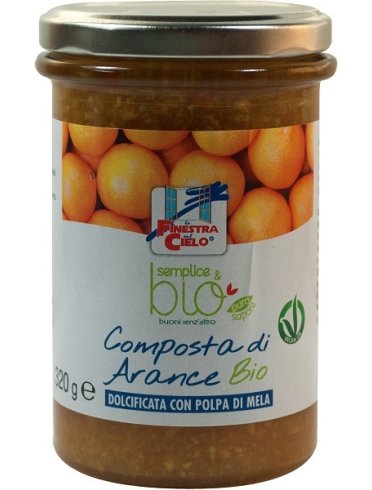 Composta di arance con polpa di mela bio 320 g