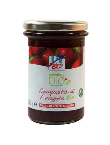 Composta di fragole con polpa di mela bio 320 g