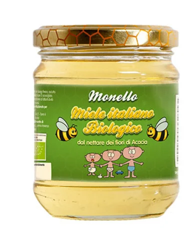 Monello miele biologico di acacia vasetto 50 g Monello miele biologico di acacia vasetto 50 g