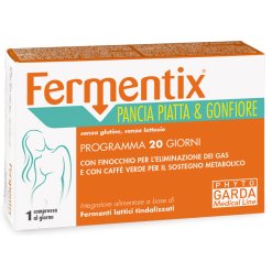 Fermentix Pancia Piatta e Gonfiore - Integratore di Fermenti Lattici - 20 Compresse