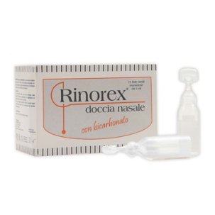 Rinorex Fiala per Doccia Nasale con Bicarbonato 15 Pezzi