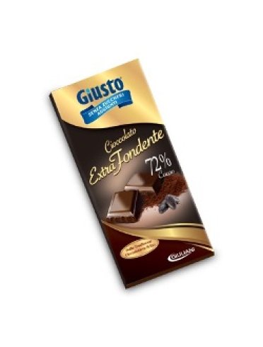 Giusto senza zucchero tavoleta extra fondente 100 g