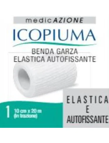 Benda garza elastica icopiuma autofissante cm 10 x 20 mt Benda garza elastica icopiuma autofissante cm 10 x 20 mt