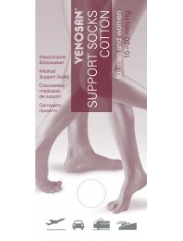 Venosan cotton support 15-20 nero xl