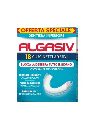 Algasiv adesivo per protesi dentaria inferiore 15 pezzi offerta speciale