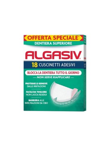Algasiv adesivo per protesi dentaria superiore 15 pezzi offerta speciale