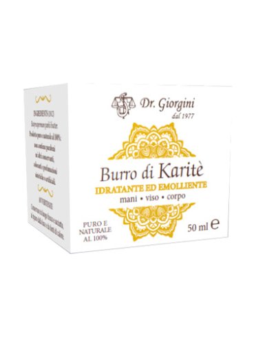 Dr. giorgini burro di karitè - burro viso e corpo emolliente nutriente - 50 ml