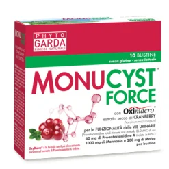 Monucyst Force - Integratore per la Funzionalità delle Vie Urinarie - 10 Bustine
