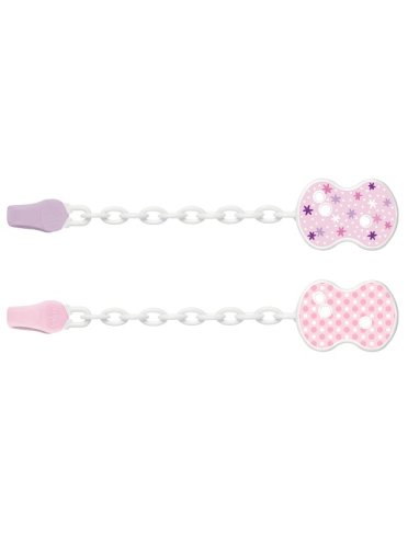 Chicco clip catenella colore rosa