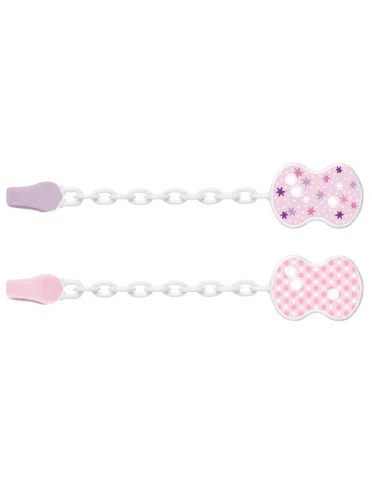 Chicco clip catenella colore rosa Chicco clip catenella colore rosa