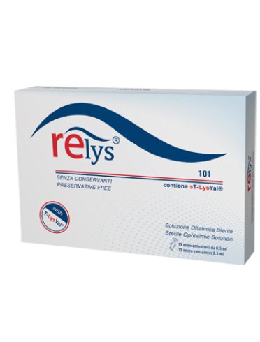 Relys monodose soluzione oftalmica 15 minicontenitori da 0,5ml senza conservanti