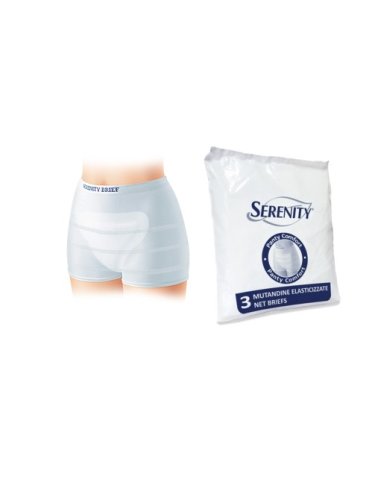 Mutandina a rete per incontinenza serenity panty comfort xl3 pezzi
