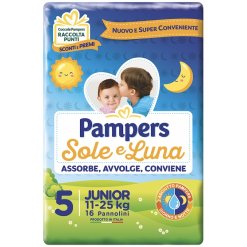 Pampers Sole & Luna - Pannolini Junior Taglia 5 - 16 Pezzi