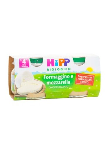 Hipp bio hipp bio omogeneizzato formaggino mozzarella 2x80 g