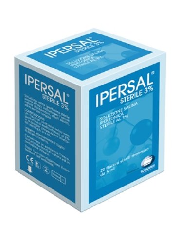Ipersal sterile 3% - soluzione salina ipertonica decongestionante - 25 flaconcini x 5 ml