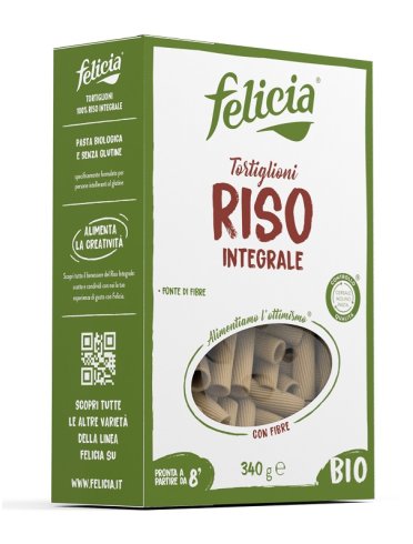 Felicia bio riso integrale tortiglioni 340 g