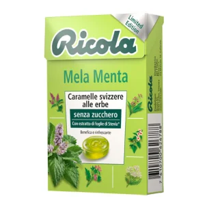 RICOLA MELA MENTA SENZA ZUCCHERO CARAMELLE SVIZZERE ALLE ERBE 50 G