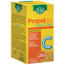 Esi Propolaid Propol C 1000 - Integratore di Vitamina C e Propoli - 20 Tavolette Effervecescenti