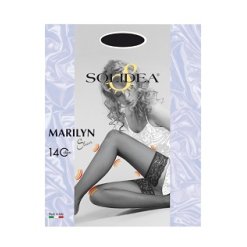 MARILYN 140 SHEER CALZA AUTOREGGENTE BLU SCURO 3