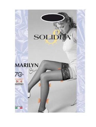 Marilyn 70 sheer calza autoreggente blu2