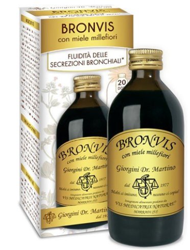 Bronvis con miele millefiori - integratore per vie respiratorie - 200 ml