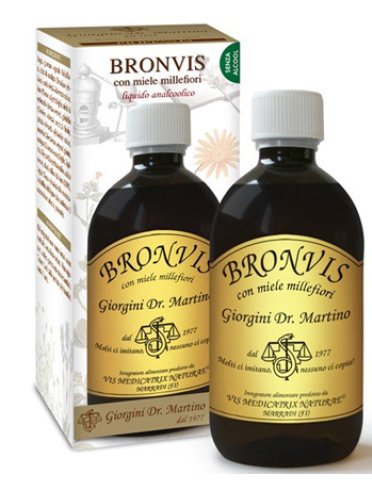 Bronvis con miele millefiori - integratore per vie respiratorie - 500 ml