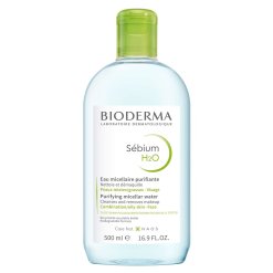 Bioderma Sebium H2O - Soluzione Micellare Detergente Purificante per Pelli Miste e Grasse - 500 ml