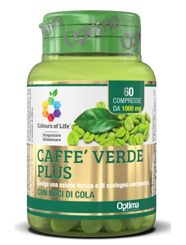 Colours of life caffe' verde plus 60 compresse 1000mg Colours of life caffe' verde plus 60 compresse 1000mg
