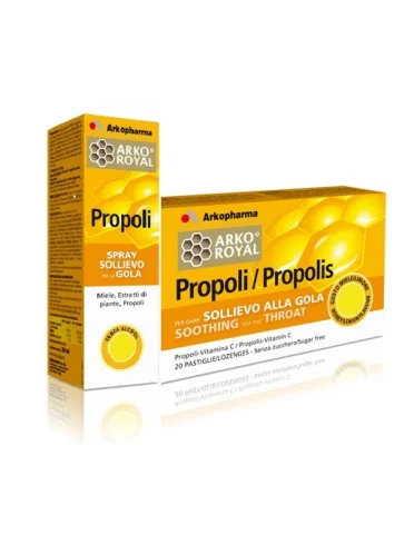 Pack gola propoli composto da spray 30 ml + pastiglie 24 g Pack gola propoli composto da spray 30 ml + pastiglie 24 g