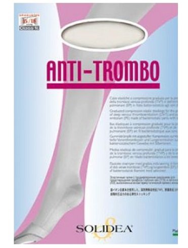 Antitrombo solidea calza bianco s
