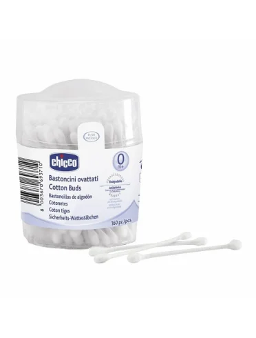 Chicco cotton net bastoncini ovattati igiene auricolare 160pezzi Chicco cotton net bastoncini ovattati igiene auricolare 160pezzi