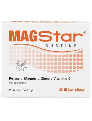 Magstar - integratore di magnesio e potassio - 20 bustine Magstar - integratore di magnesio e potassio - 20 bustine