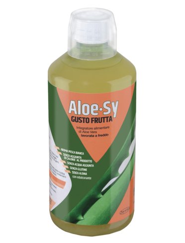 Aloe-sy gusto frutta - succo di aloe puro alla pesca - 1000 ml