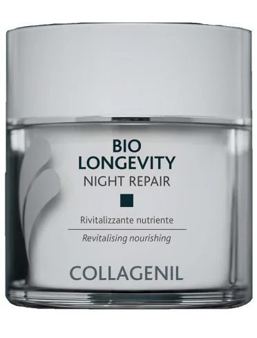 Collagenil bio longevity - crema viso notte riparatrice - 50 ml