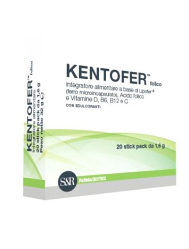Kentofer folico - integratore di ferro e vitamine - 20 bustine