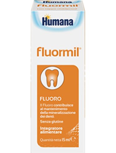 Humana fluormil - integratore per il benessere dei denti - 15 ml