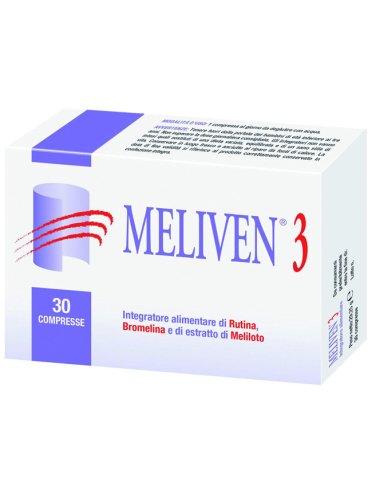 Meliven 3 - integratore per il microcircolo e la circolazione venosa - 30 compresse