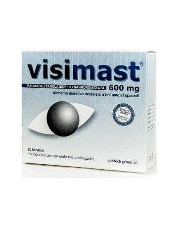 Visimast 600 mg - alimento dietetico per contrastare i disturbi della vista - 20 stick pack