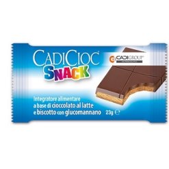 Cadicioc - Snack Cioccolato al Latte con Fibra di Glucomannano - 1 Barretta