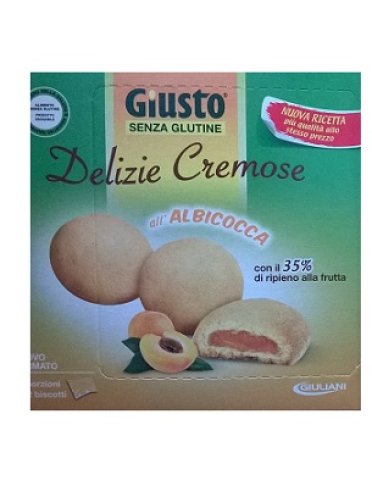 Giusto senza glutine delizie cremose all'albicocca 180 g