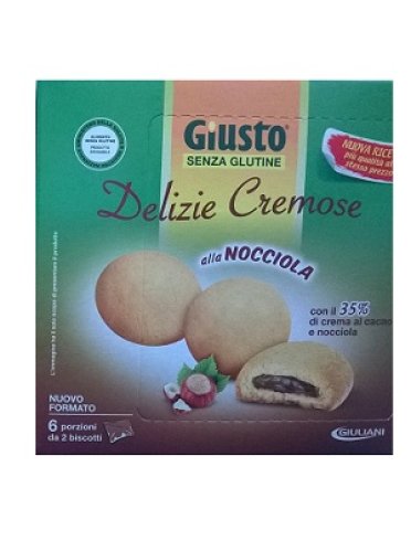 Giusto senza glutine delizie cremose al cacao nocciola 180 g