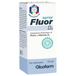Fluor D3 Spray Integratore per Ossa e Denti 10 ml