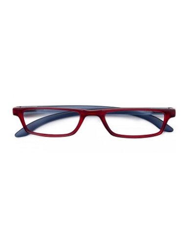 Twins silver trendy occhiale premontato rosso/blu +1