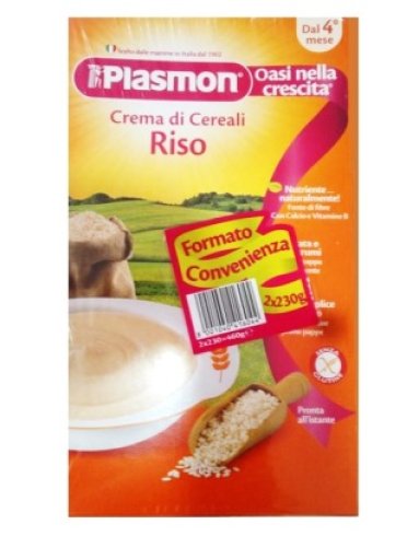 Plasmon cereali crema di riso e mais 2 x 230 g